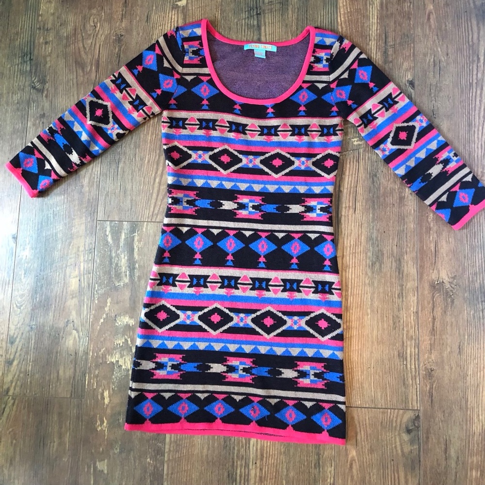 Long sleeve mini dress